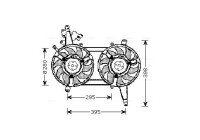 Fan, radiator FT7542 Ava Quality Cooling