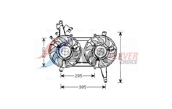 Fan, radiator FT7542 Ava Quality Cooling
