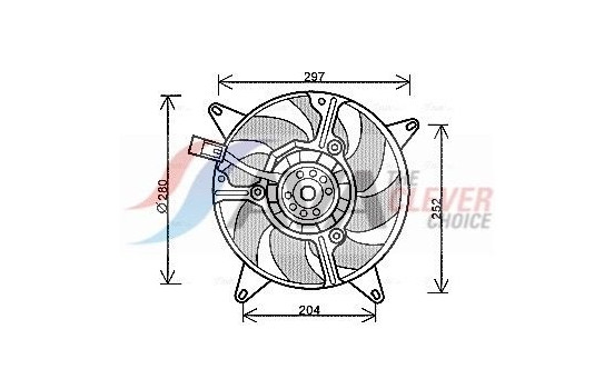 Fan, radiator FT7544 Ava Quality Cooling