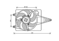 Fan, radiator FT7546 Ava Quality Cooling