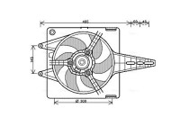 Fan, radiator FT7547 Ava Quality Cooling