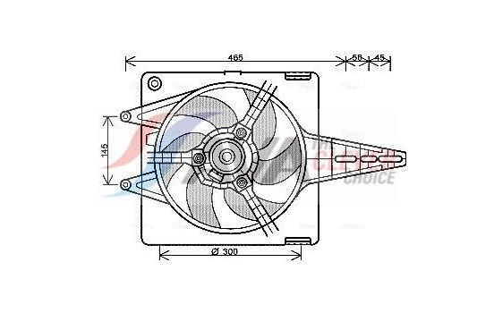 Fan, radiator FT7547 Ava Quality Cooling