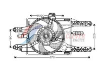 Fan, radiator FT7549 Ava Quality Cooling