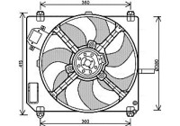 Fan, radiator FT7551 Ava Quality Cooling