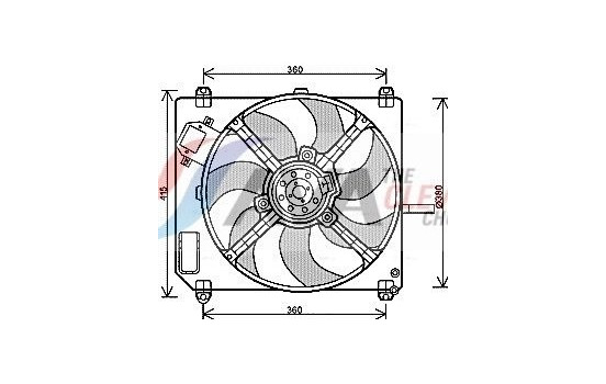 Fan, radiator FT7551 Ava Quality Cooling