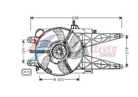 Fan, radiator FT7553 Ava Quality Cooling