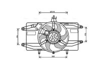 Fan, radiator FT7556 Ava Quality Cooling