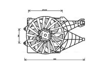 Fan, radiator FT7562 Ava Quality Cooling