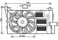 Fan, radiator FT7563 Ava Quality Cooling