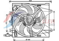 Fan, radiator FT7564 Ava Quality Cooling