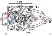 Fan, radiator FT7565 Ava Quality Cooling