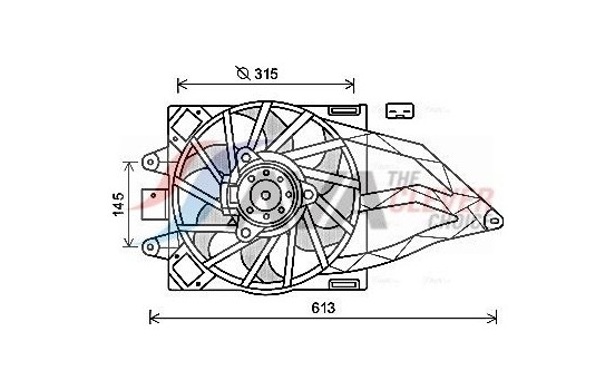 Fan, radiator FT7565 Ava Quality Cooling