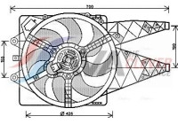 Fan, radiator FT7568 Ava Quality Cooling