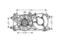 Fan, radiator FT7573 Ava Quality Cooling