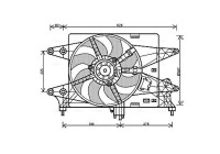 Fan, radiator FT7574 Ava Quality Cooling