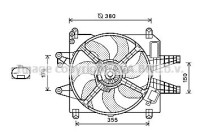 Fan, radiator FT7576 Ava Quality Cooling