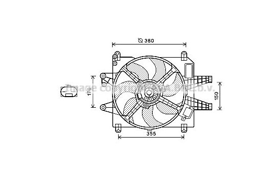 Fan, radiator FT7576 Ava Quality Cooling