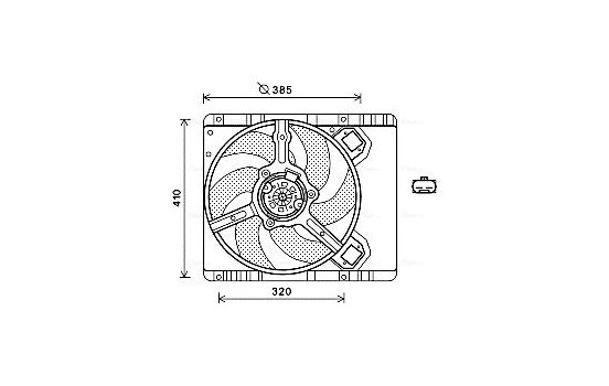 Fan, radiator FT7577 Ava Quality Cooling