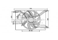 Fan, radiator FT7579 Ava Quality Cooling