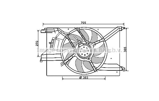 Fan, radiator FT7579 Ava Quality Cooling