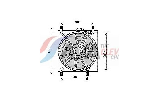 Fan, radiator FT7580 Ava Quality Cooling