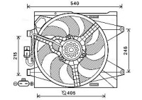 Fan, radiator FT7582 Ava Quality Cooling