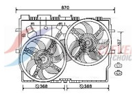 Fan, radiator FT7583 Ava Quality Cooling