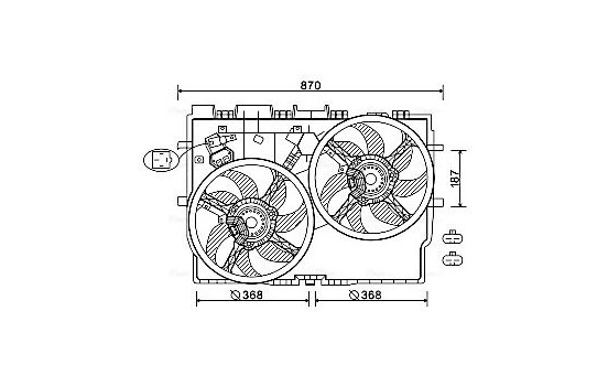 Fan, radiator FT7585 Ava Quality Cooling