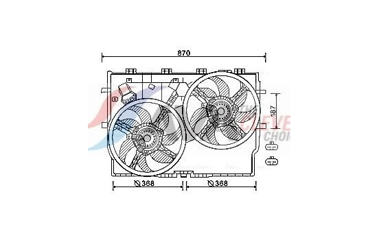 Fan, radiator FT7586 Ava Quality Cooling