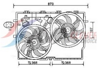 Fan, radiator FT7588 Ava Quality Cooling