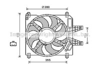 Fan, radiator FT7589 Ava Quality Cooling