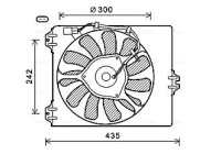 Fan, radiator FT7590 Ava Quality Cooling