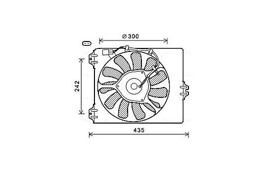 Fan, radiator FT7590 Ava Quality Cooling