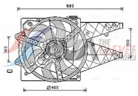 Fan, radiator FT7595 Ava Quality Cooling