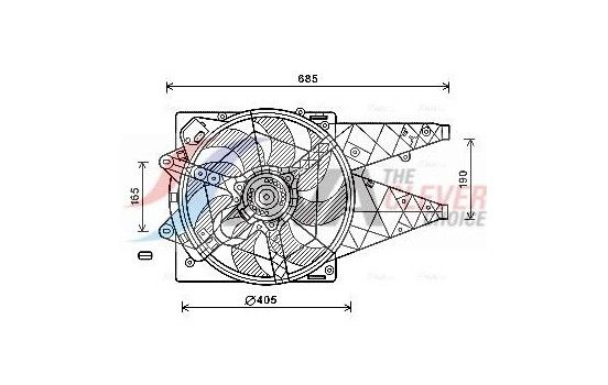 Fan, radiator FT7597 Ava Quality Cooling