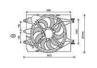 Fan, radiator FT7599 Ava Quality Cooling