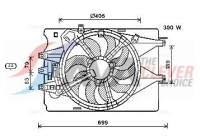 Fan, radiator FT7600 Ava Quality Cooling