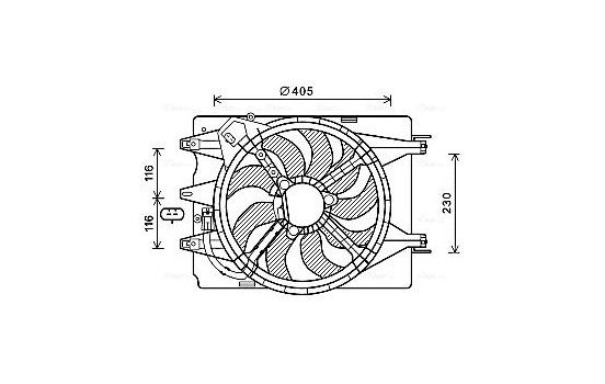 Fan, radiator FT7601 Ava Quality Cooling