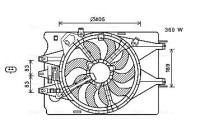 Fan, radiator FT7602 Ava Quality Cooling