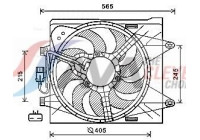 Fan, radiator FT7604 Ava Quality Cooling