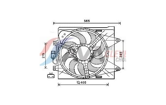 Fan, radiator FT7604 Ava Quality Cooling
