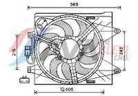 Fan, radiator FT7605 Ava Quality Cooling