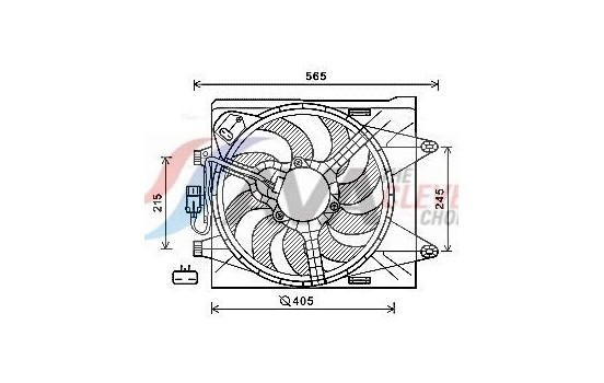 Fan, radiator FT7605 Ava Quality Cooling