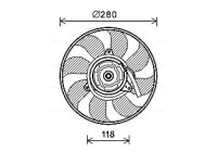 Fan, radiator FT7609 Ava Quality Cooling