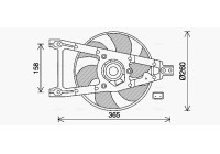 Fan, radiator FT7612 Ava Quality Cooling