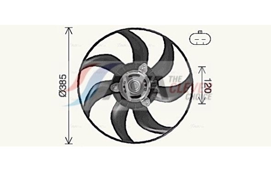 Fan, radiator FT7617 Ava Quality Cooling