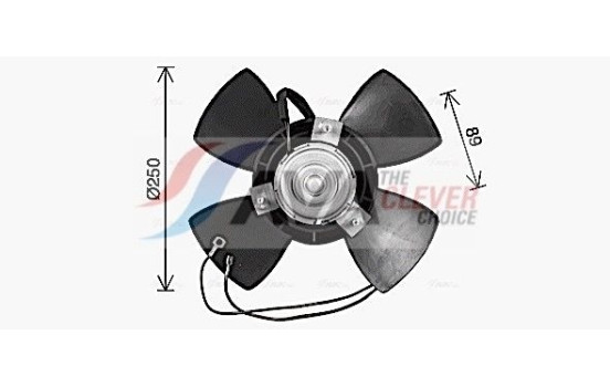 Fan, radiator FT7618 Ava Quality Cooling