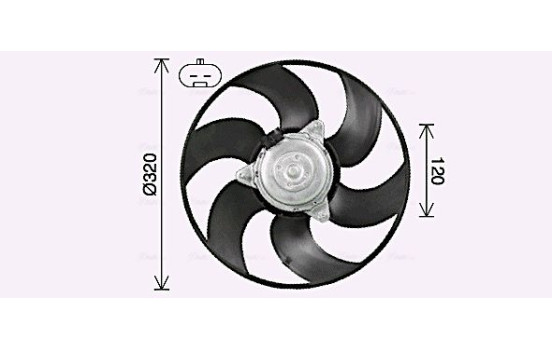 Fan, radiator FT7619 Ava Quality Cooling