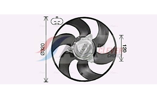 Fan, radiator FT7619 Ava Quality Cooling