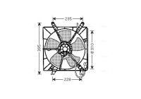 Fan, radiator HD7508 Ava Quality Cooling